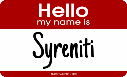 Hello my name is Syreniti png download