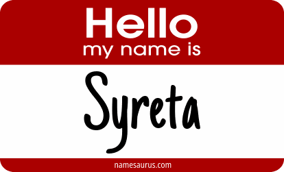 Hello my name is Syreta png download