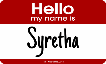 Hello my name is Syretha png download