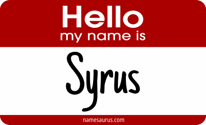 Hello my name is Syrus png download