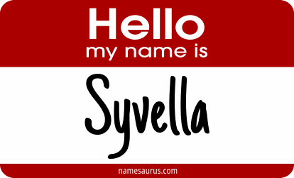 Hello my name is Syvella png download