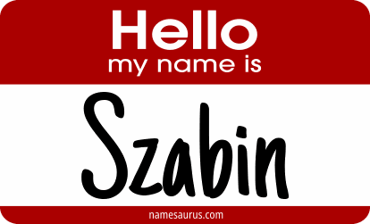 Hello my name is Szabin png download