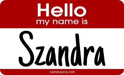 Hello my name is Szandra png download