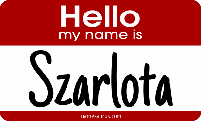 Hello my name is Szarlota png download