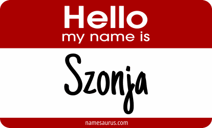 Hello my name is Szonja png download