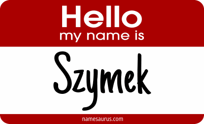 Hello my name is Szymek png download
