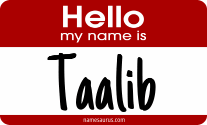 Hello my name is Taalib png download