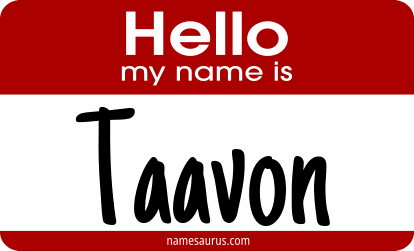 Hello my name is Taavon png download