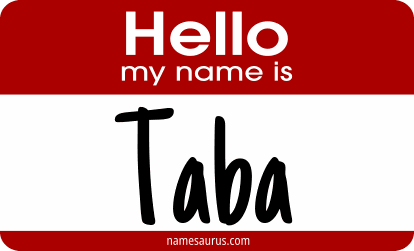 Hello my name is Taba png download