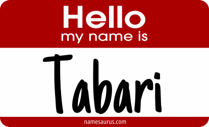 Hello my name is Tabari png download