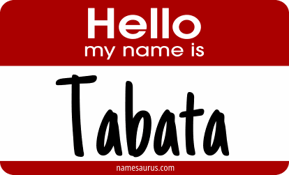 Hello my name is Tabata png download
