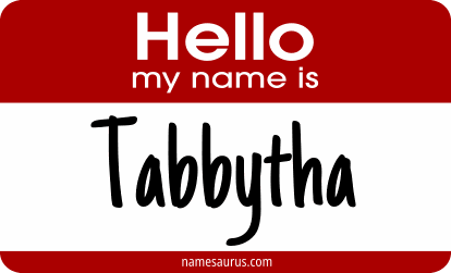 Hello my name is Tabbytha png download