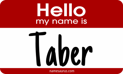 Hello my name is Taber png download