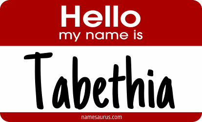 Hello my name is Tabethia png download