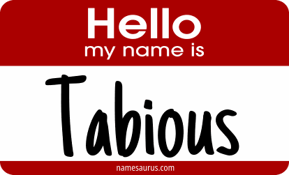 Hello my name is Tabious png download