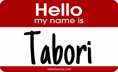 Hello my name is Tabori png download