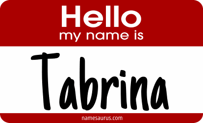 Hello my name is Tabrina png download