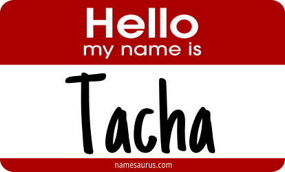 Hello my name is Tacha png download