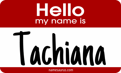 Hello my name is Tachiana png download