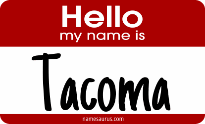 Hello my name is Tacoma png download