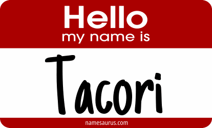 Hello my name is Tacori png download