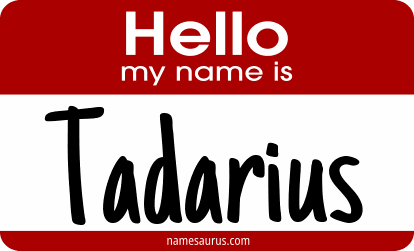 Hello my name is Tadarius png download