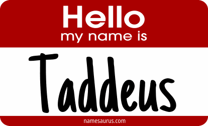 Hello my name is Taddeus png download