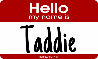 Hello my name is Taddie png download