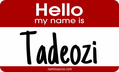 Hello my name is Tadeozi png download