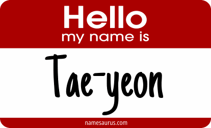 Hello my name is Tae-yeon png download