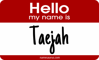 Hello my name is Taejah png download