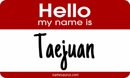 Hello my name is Taejuan png download