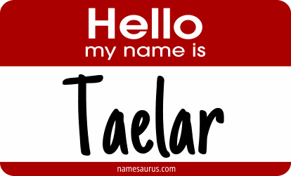 Hello my name is Taelar png download