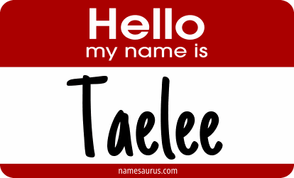Hello my name is Taelee png download