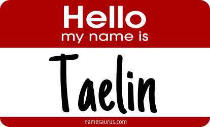 Hello my name is Taelin png download