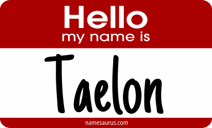 Hello my name is Taelon png download