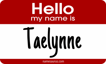 Hello my name is Taelynne png download