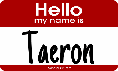 Hello my name is Taeron png download