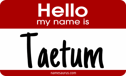Hello my name is Taetum png download