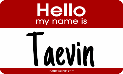 Hello my name is Taevin png download