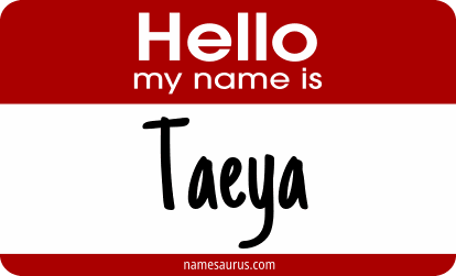 Hello my name is Taeya png download