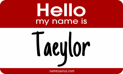 Hello my name is Taeylor png download