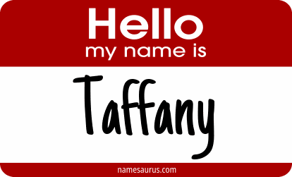 Hello my name is Taffany png download