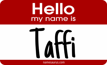 Hello my name is Taffi png download