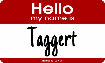 Hello my name is Taggert png download