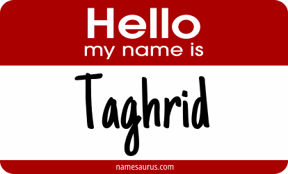 Hello my name is Taghrid png download