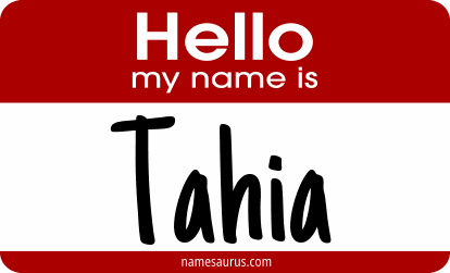 Hello my name is Tahia png download