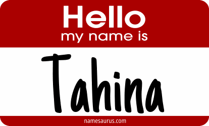 Hello my name is Tahina png download