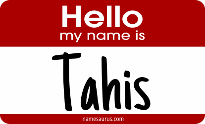 Hello my name is Tahis png download