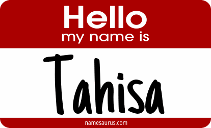 Hello my name is Tahisa png download